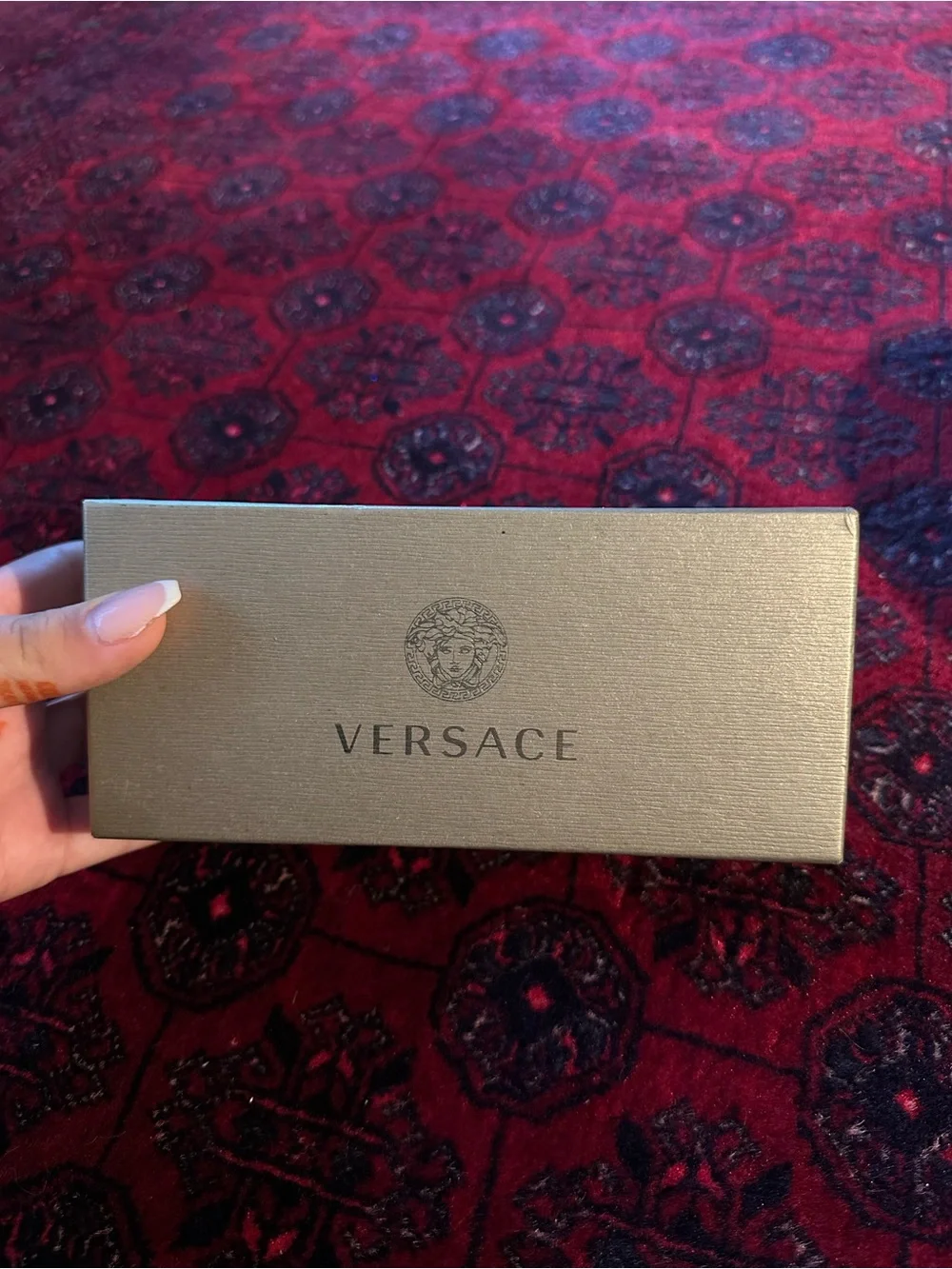 Versace Black Cat-Eye Sunglasses with Branded Case